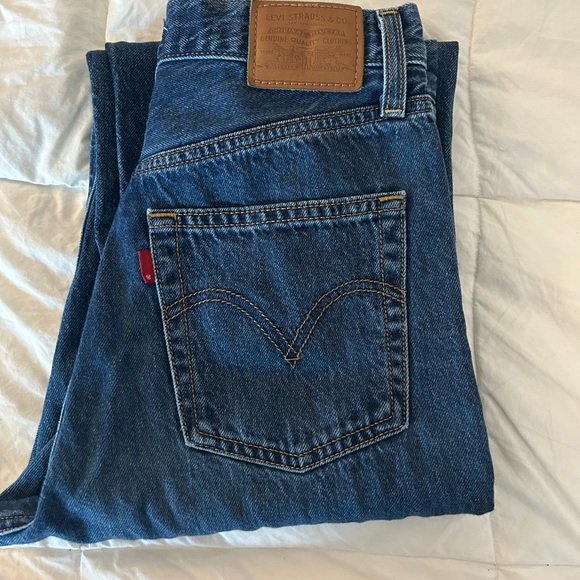 Levi's Denim - Levi's Ribcage Straight High Rise Button Fly Jeans Women’s Size 27 Blank Red Tag